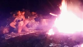 late night bonfire fucking
