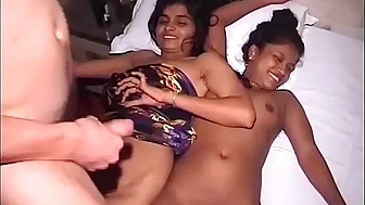 threesome sex orgy with desi indian chicks