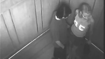 Sexy Time In The Elevator Gets Caught On Cam